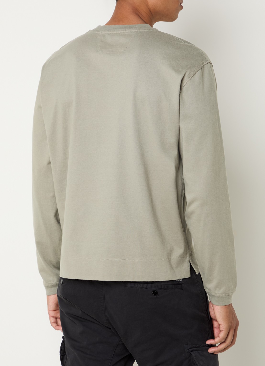 C.P. Company Longsleeve met logo - achterkant khaki