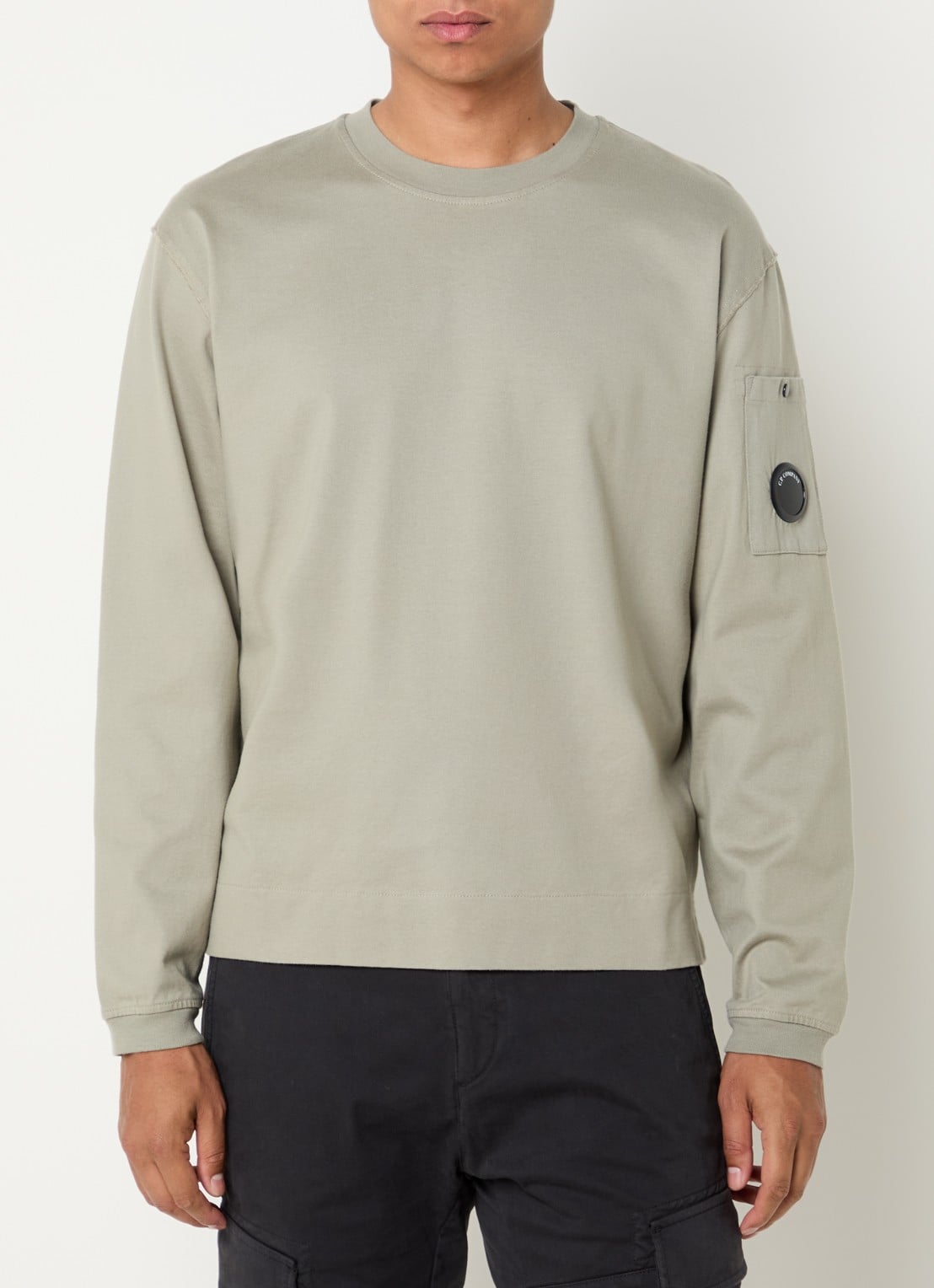 C.P. Company Longsleeve met logo - detail 4 khaki