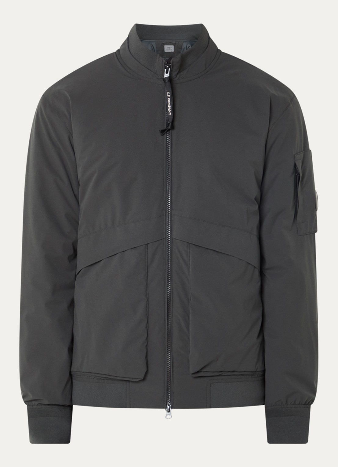 C.P. Company Pro-tek jack met ritszakken - voorkant 3 antraciet