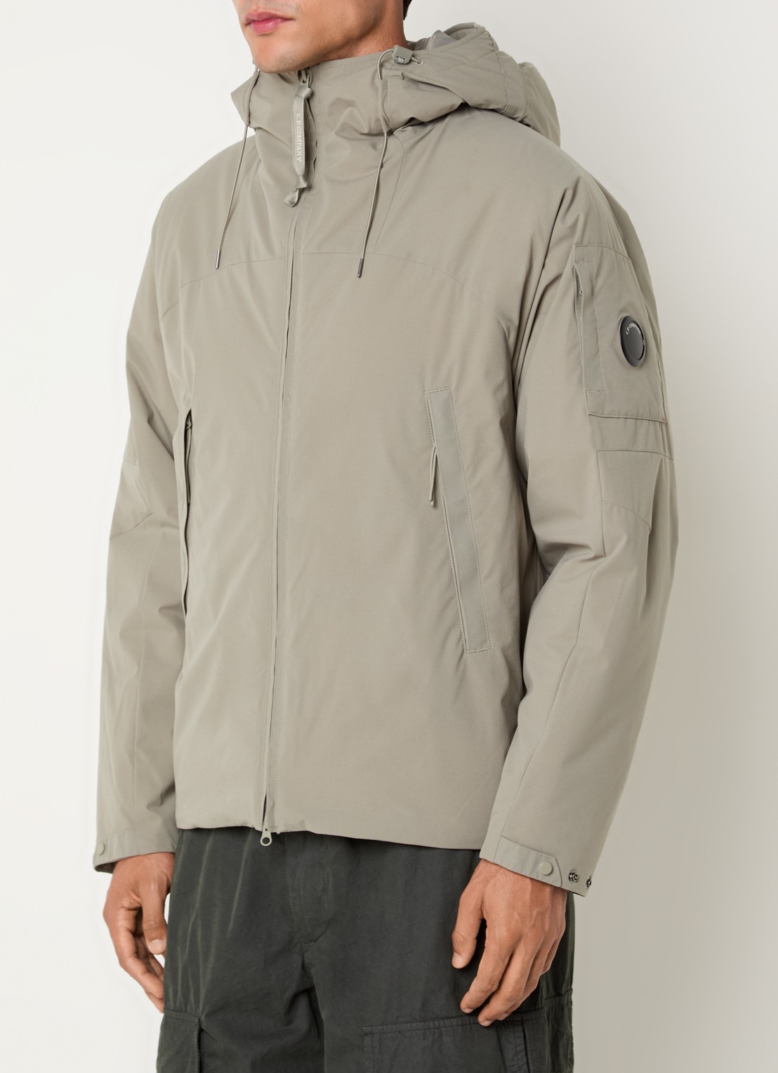 C.P. Company Pro-tek parka met ritszakken - detail 4 taupe
