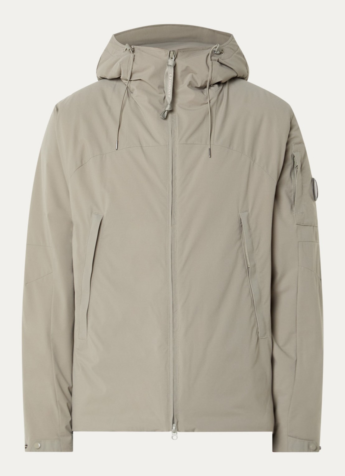 C.P. Company Pro-tek parka met ritszakken - voorkant 2 taupe