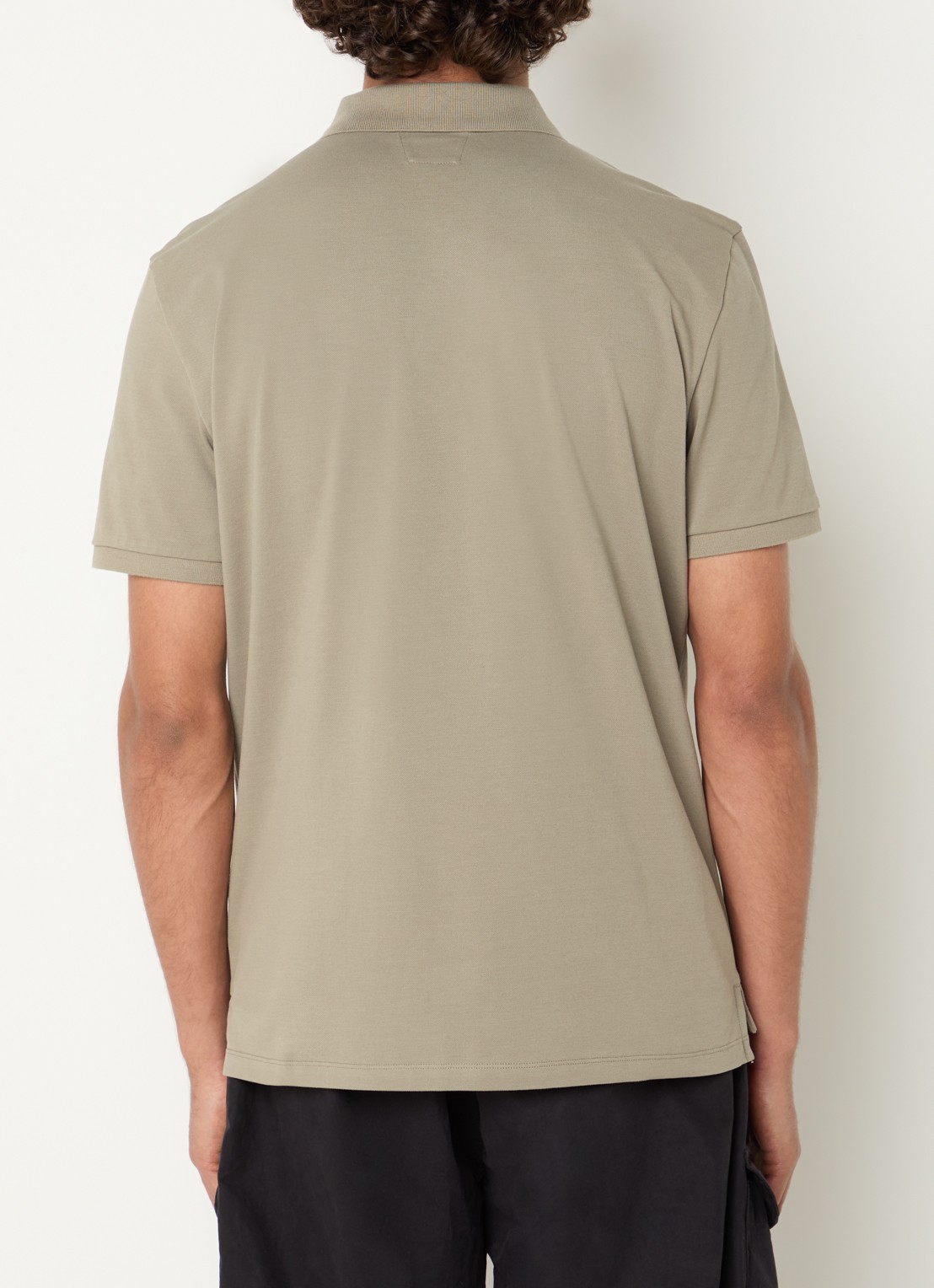 C.P. Company Regular fit polo met logo - achterkant 4 taupe