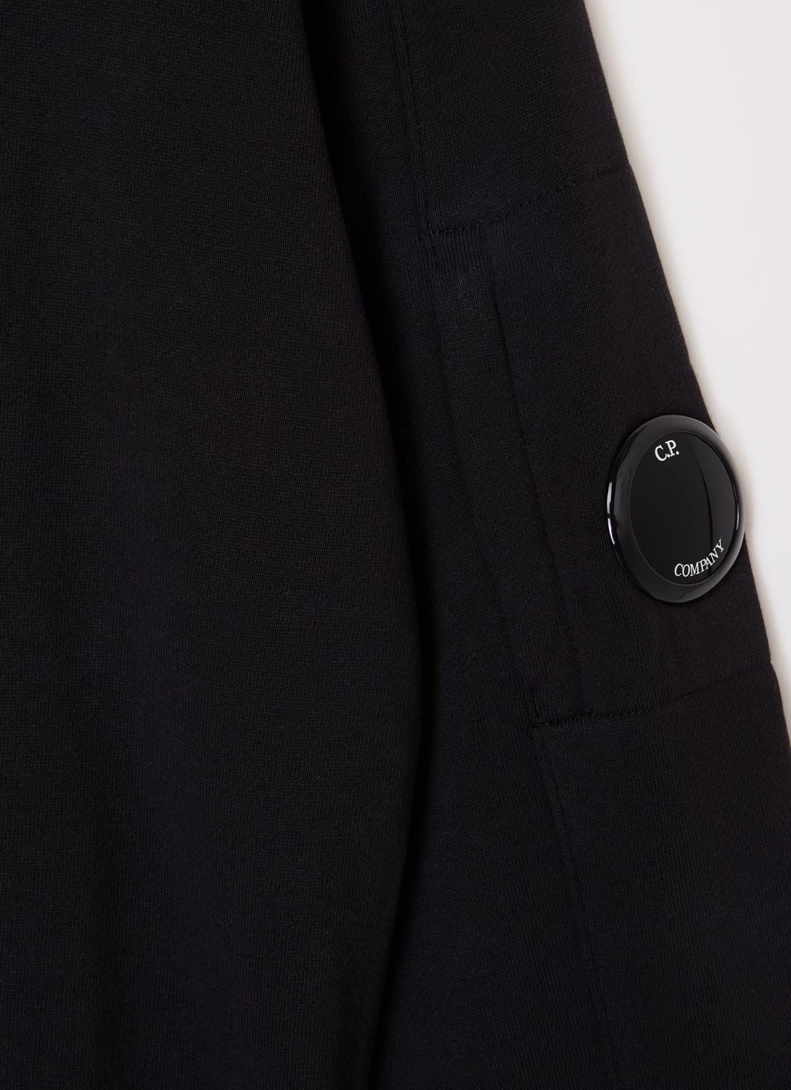 C.P. Company Sweater met logo - detail 3 zwart