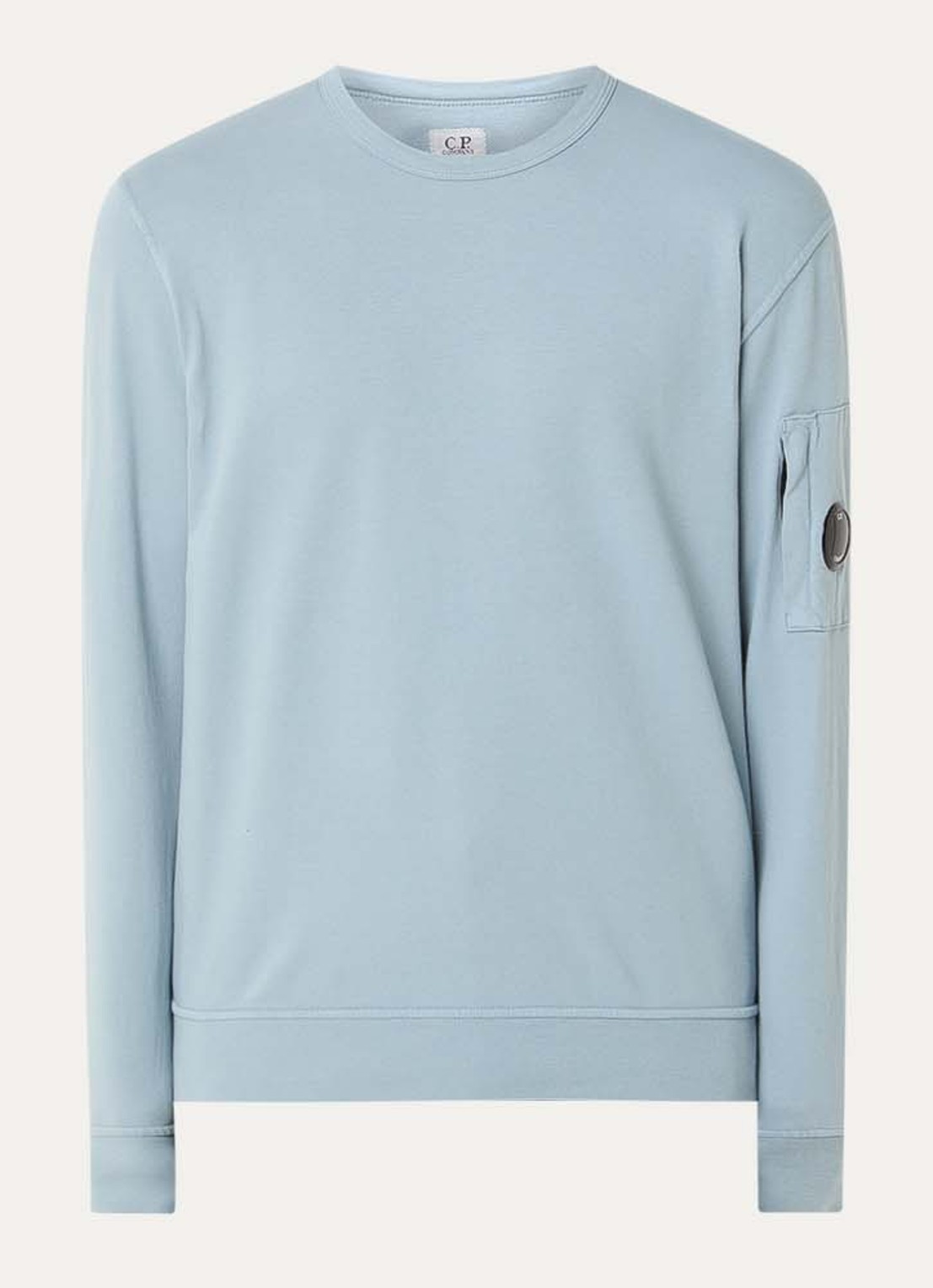 C.P. Company Sweater met logo - voorkant blauw