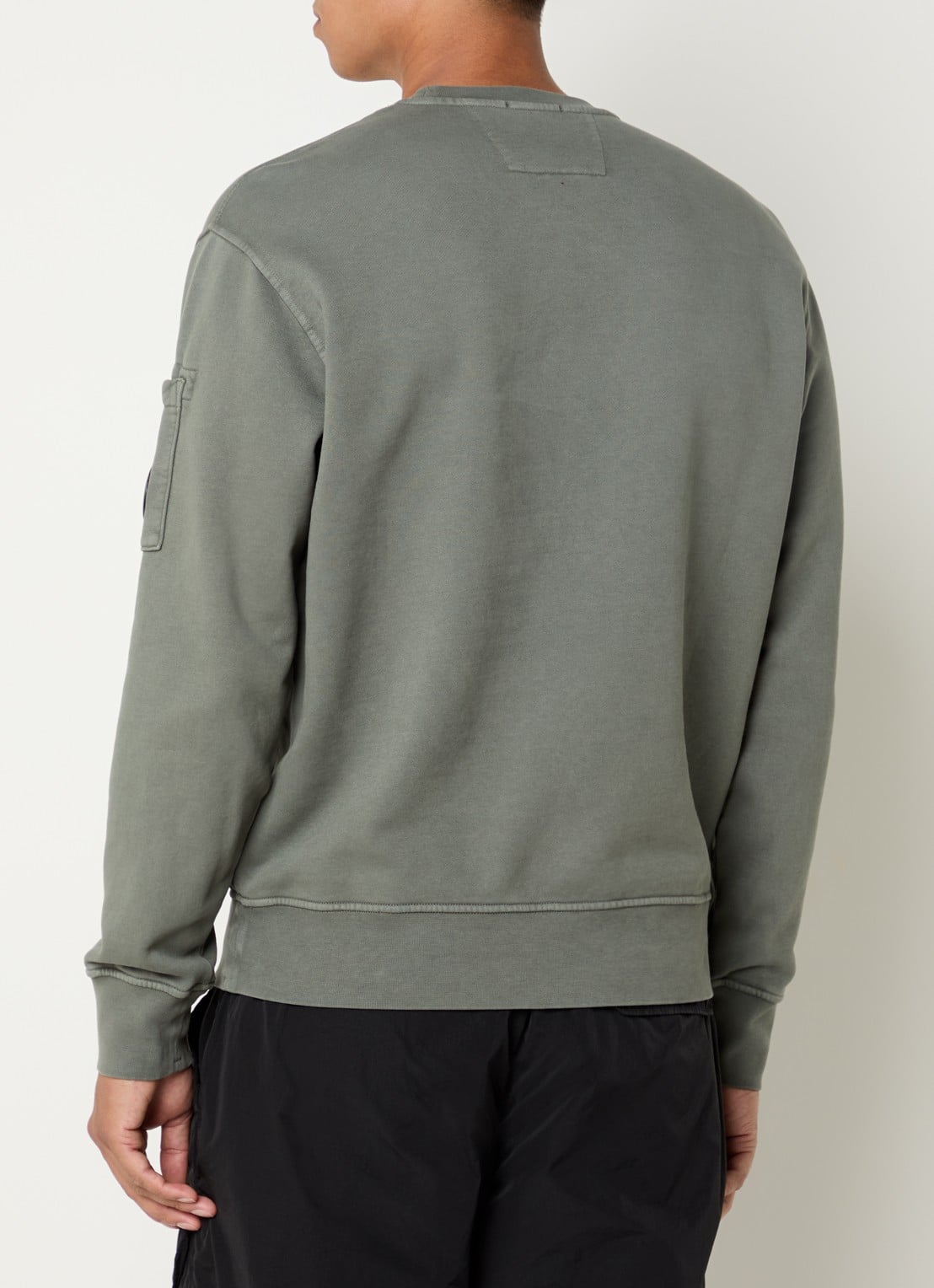C.P. Company Sweater met logo - achterkant 4 olijfgroen