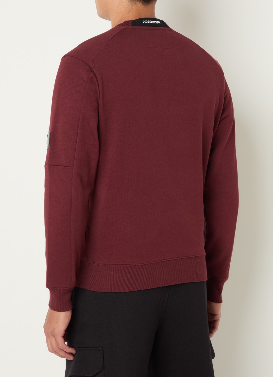 C.P. Company Sweater met logo - achterkant 3 bordeauxrood