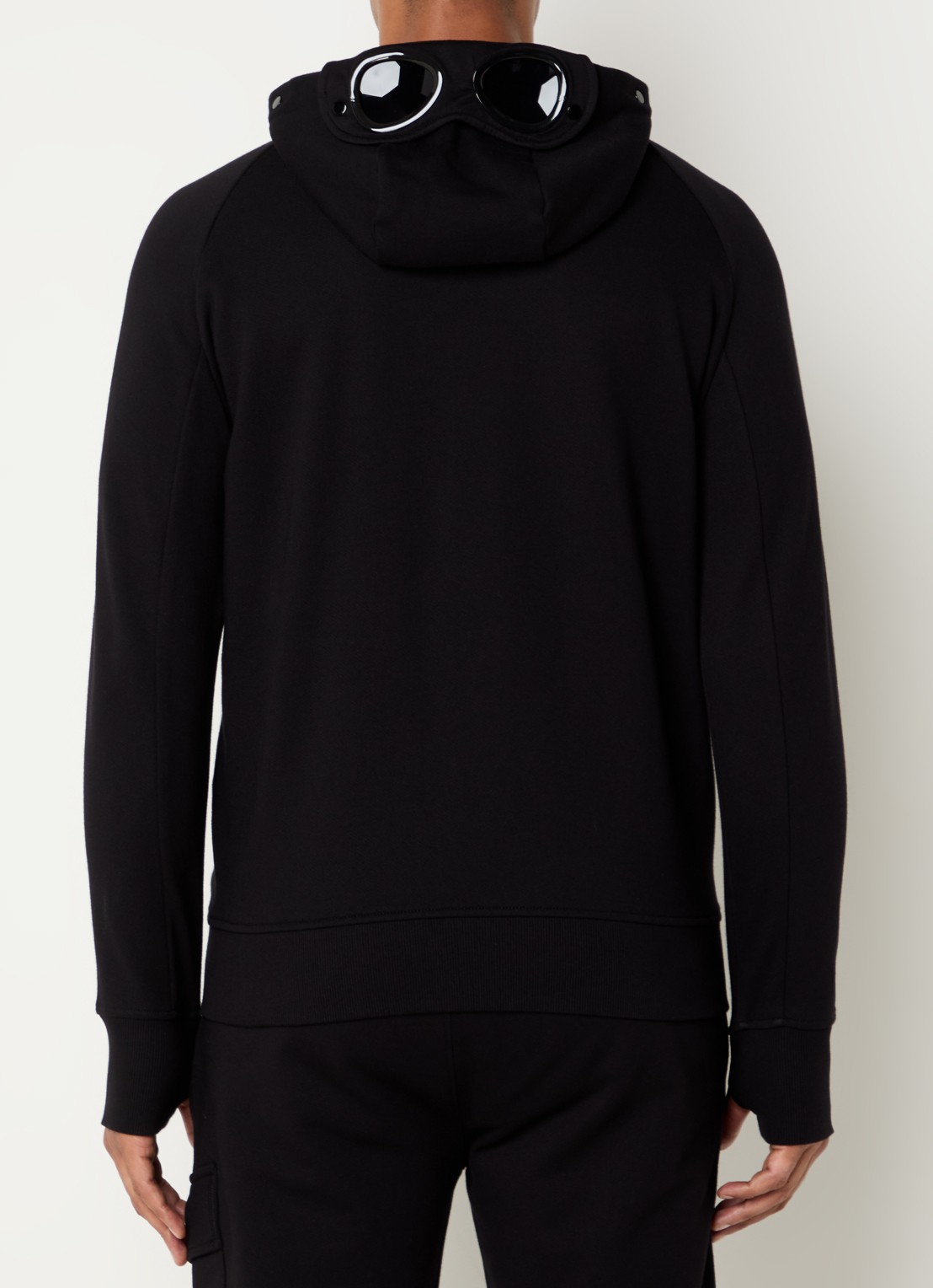 C.P. Company Sweatvest met capuchon en ritszakken - achterkant 5 zwart