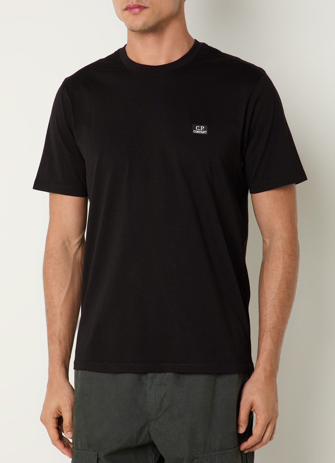 C.P. Company T-shirt met logo - detail 4 zwart