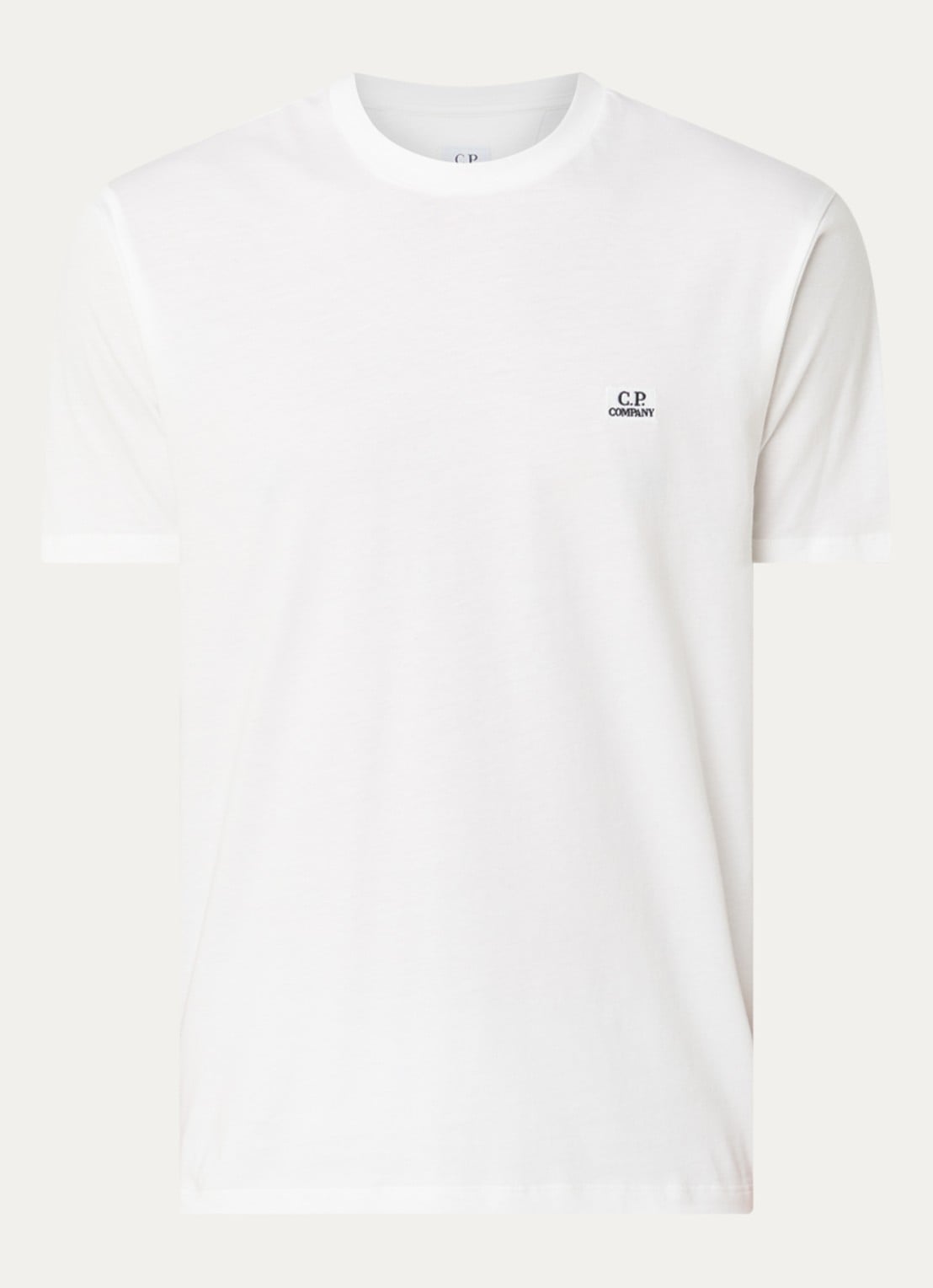 C.P. Company T-shirt met logo - voorkant gebroken wit
