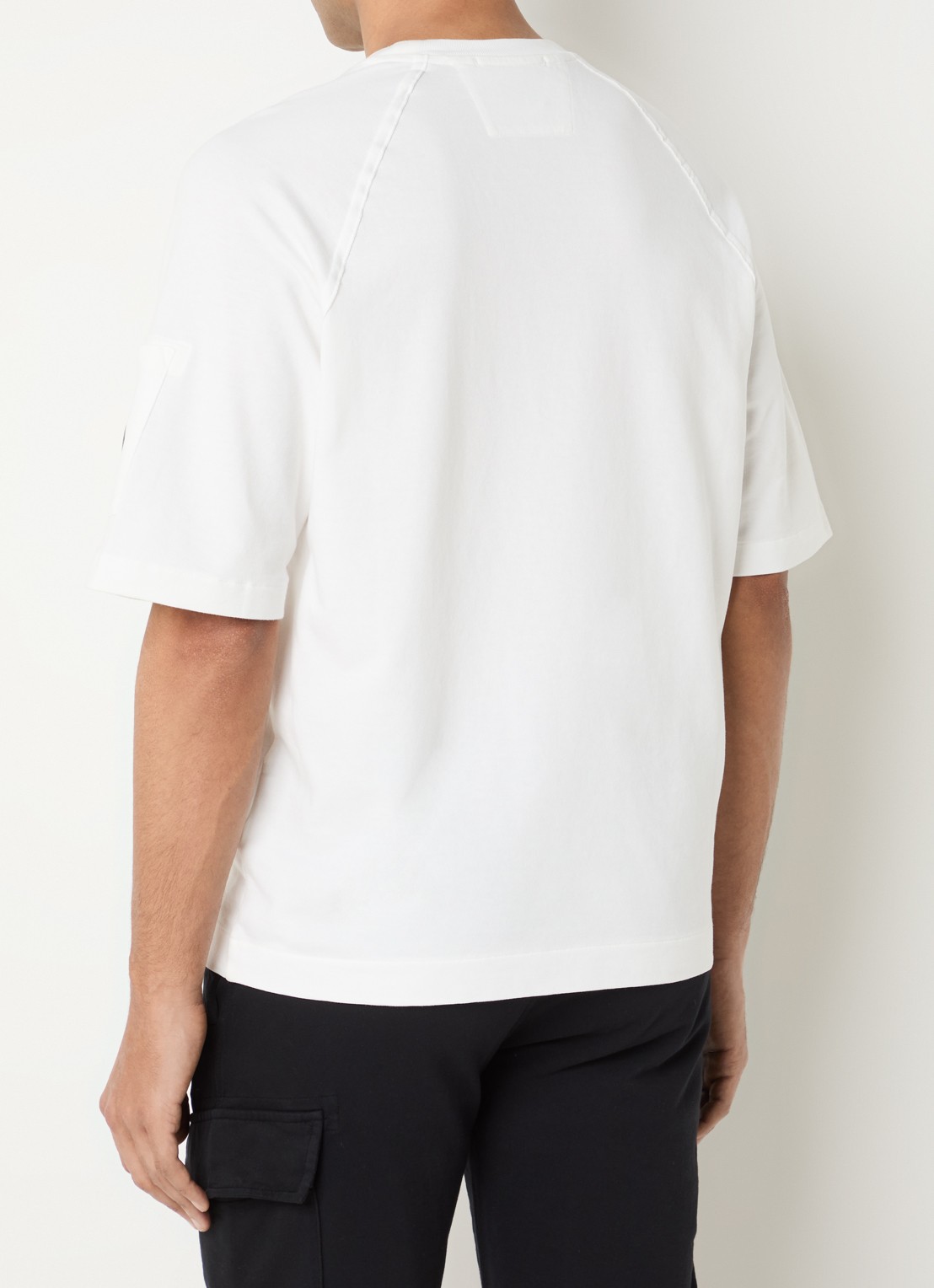 C.P. Company T-shirt met logo - achterkant 3 ivoor