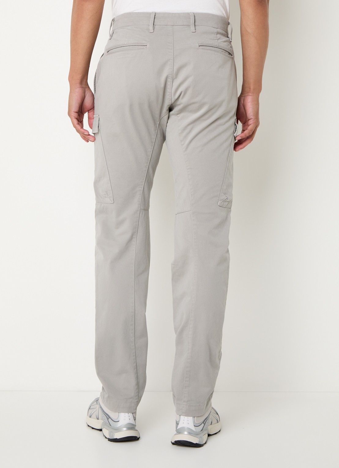 C.P. Company Tapered fit cargobroek met opgestikte zakken - achterkant 5 grijs