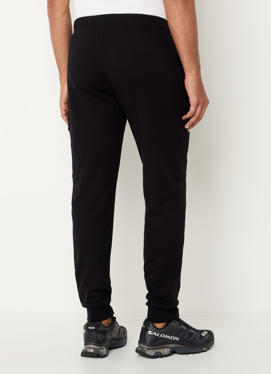 C.P. Company Tapered fit joggingbroek met steekzakken - achterkant 3 zwart
