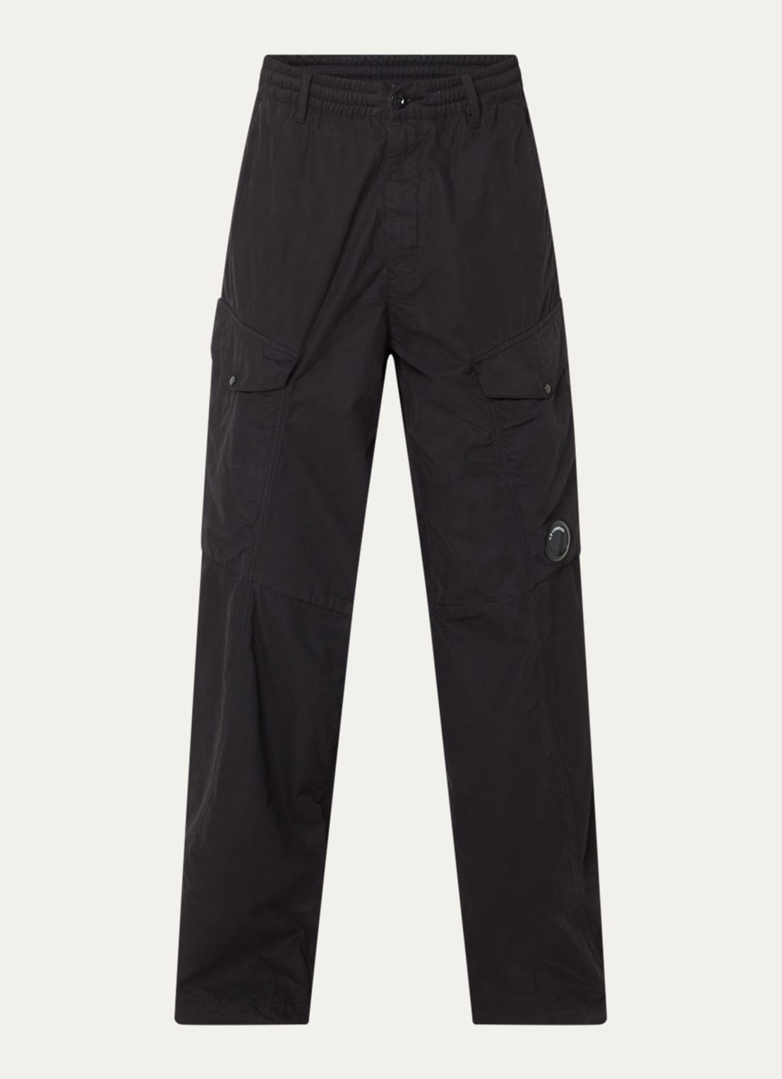 C.P. Company Wide fit broek met steekzakken - voorkant 3 zwart