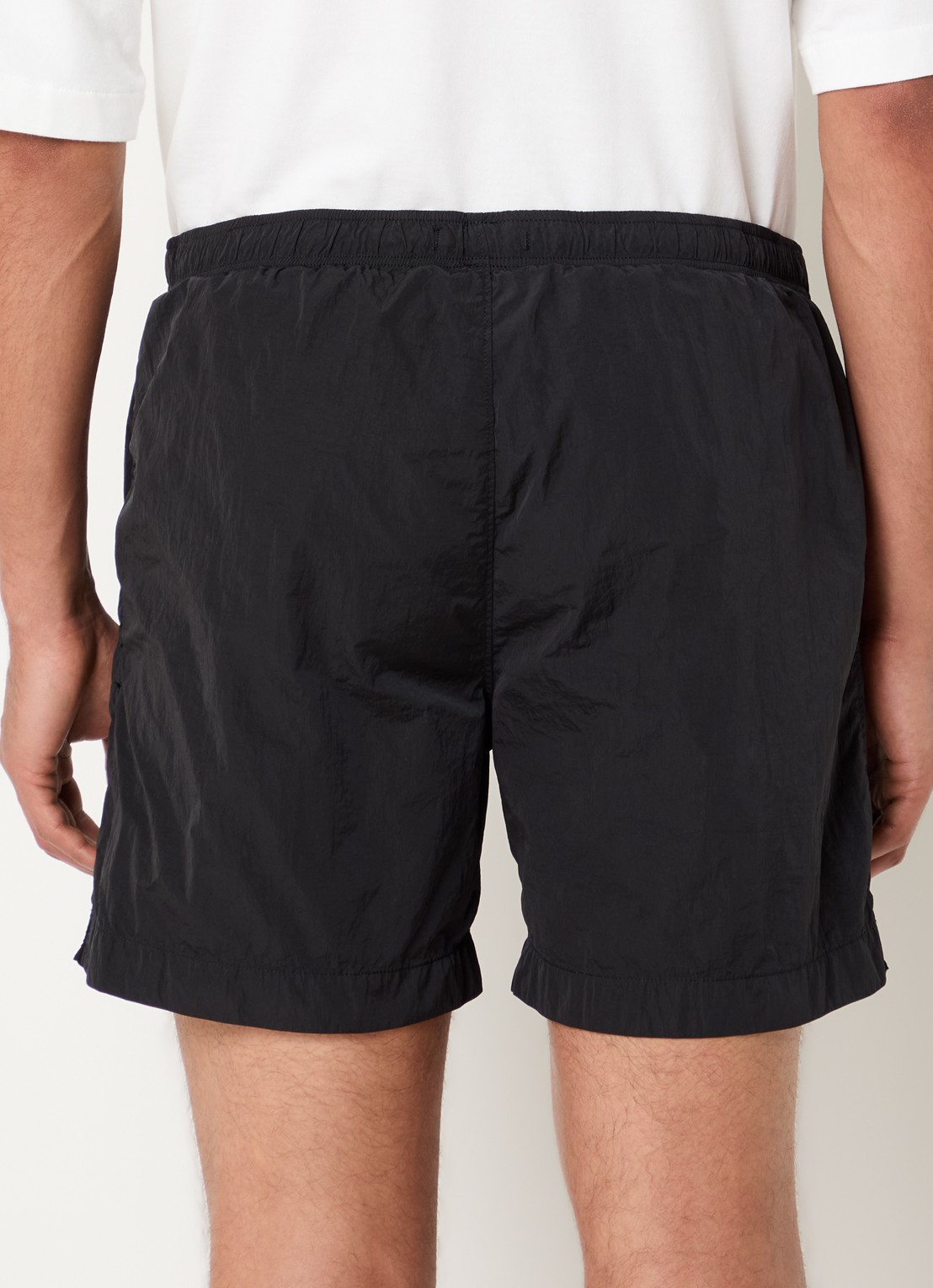 C.P. Company Zwemshorts met logo en steekzakken - achterkant zwart