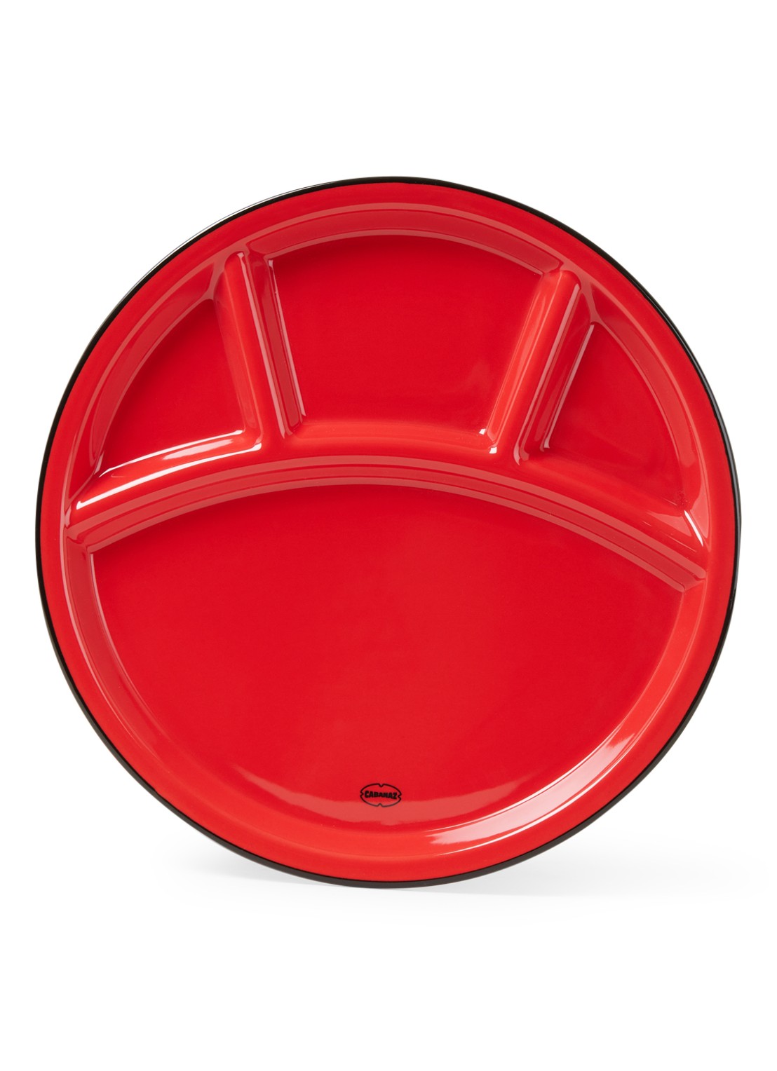 Cabanaz Fonduebord 24,5 cm - voorkant 2 steenrood