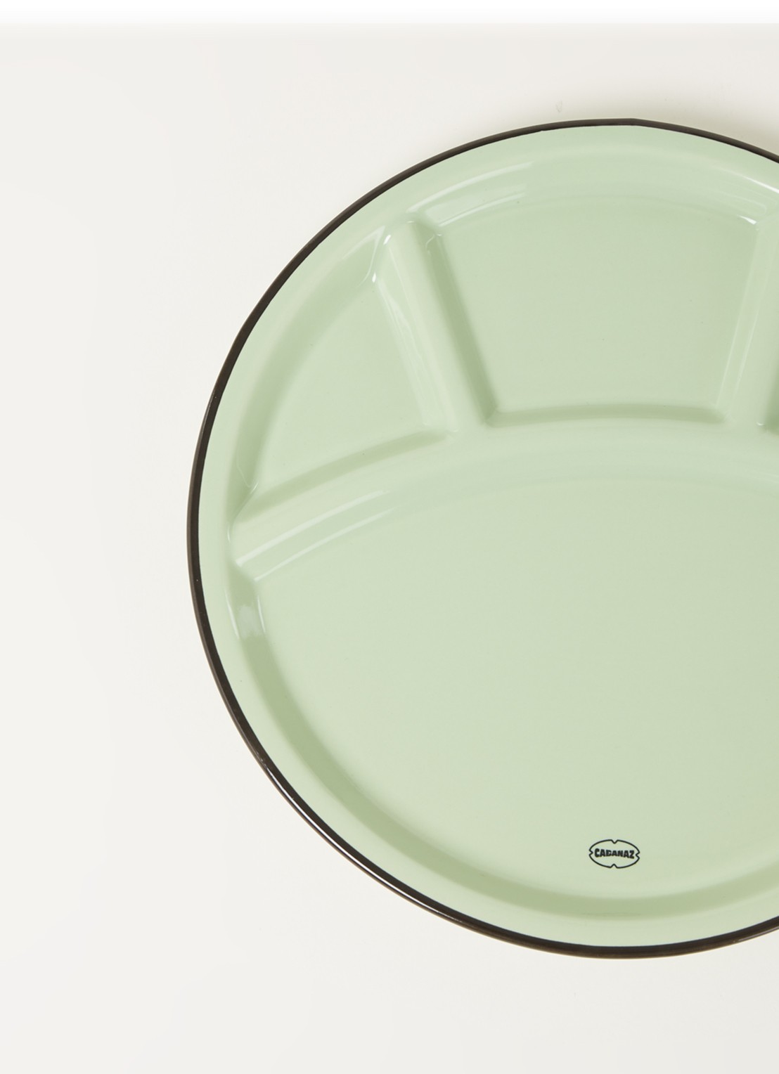 Cabanaz Fonduebord 24,5 cm - detail 3 lichtgroen