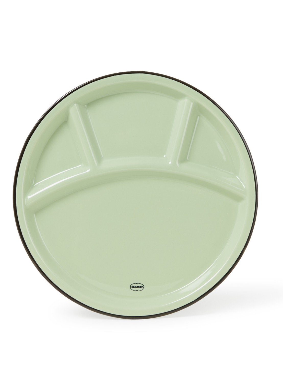 Cabanaz Fonduebord 24,5 cm - voorkant lichtgroen