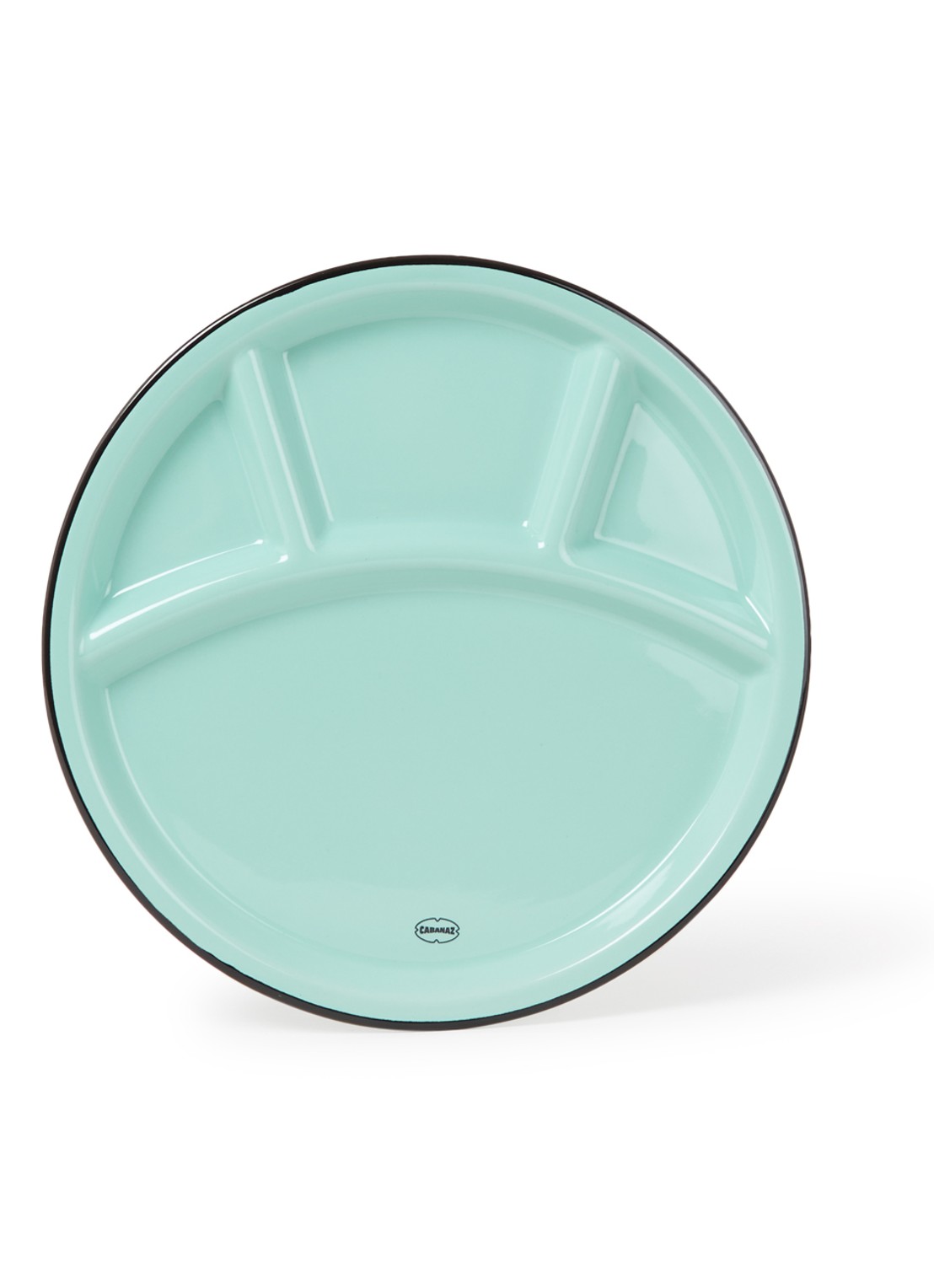 Cabanaz Fonduebord 24,5 cm - voorkant 2 turquoise