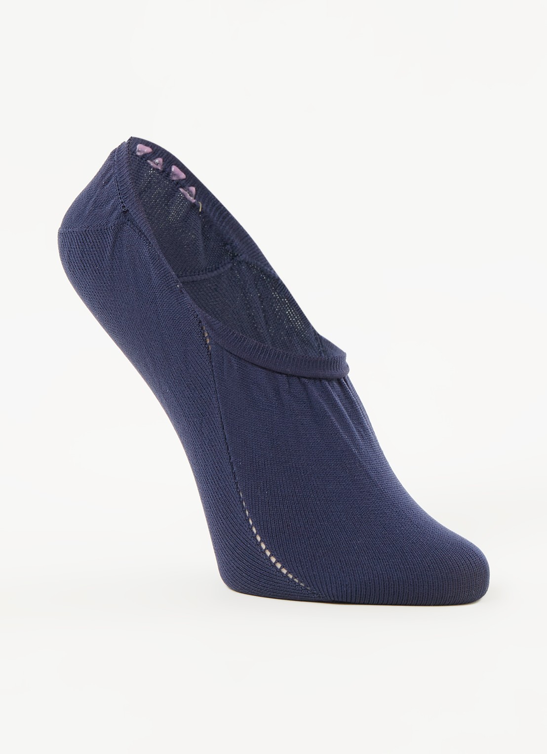 CADA Sneakersokken naadloos in 2-pack - voorkant blauw