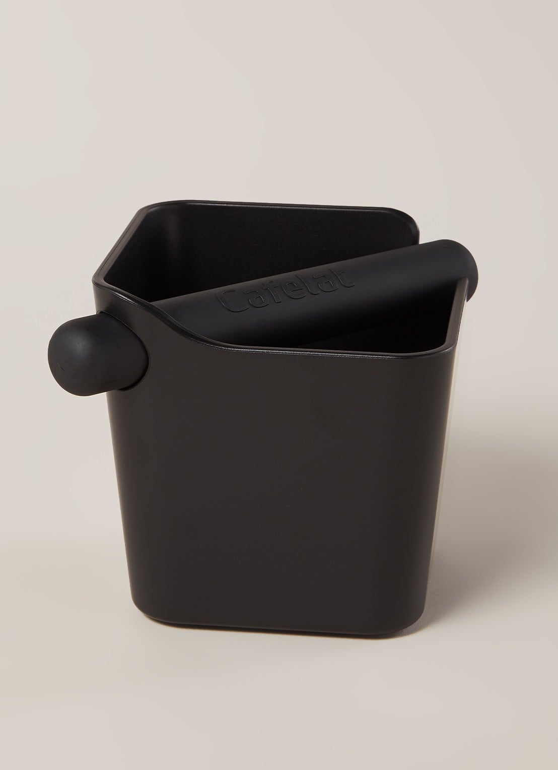 Cafelat Home Knock Box koffie uitklopbak 12 cm - voorkant 2 zwart