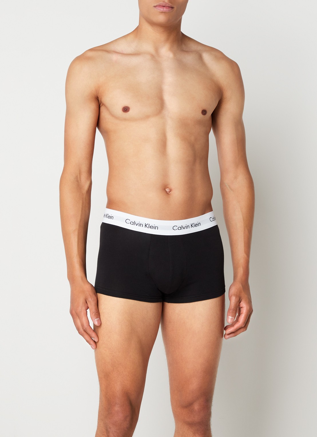 Calvin Klein 3-pack Low rise Trunk 2664 boxershorts - voorkant 3 zwart