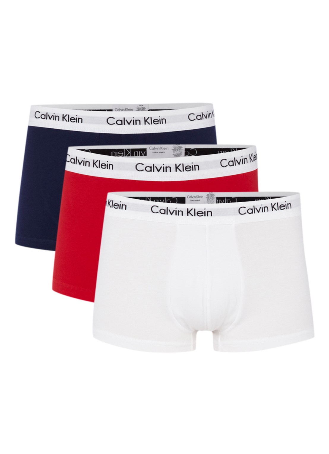Calvin Klein 3-pack Low rise Trunk 2664 boxershorts - voorkant 4 rood