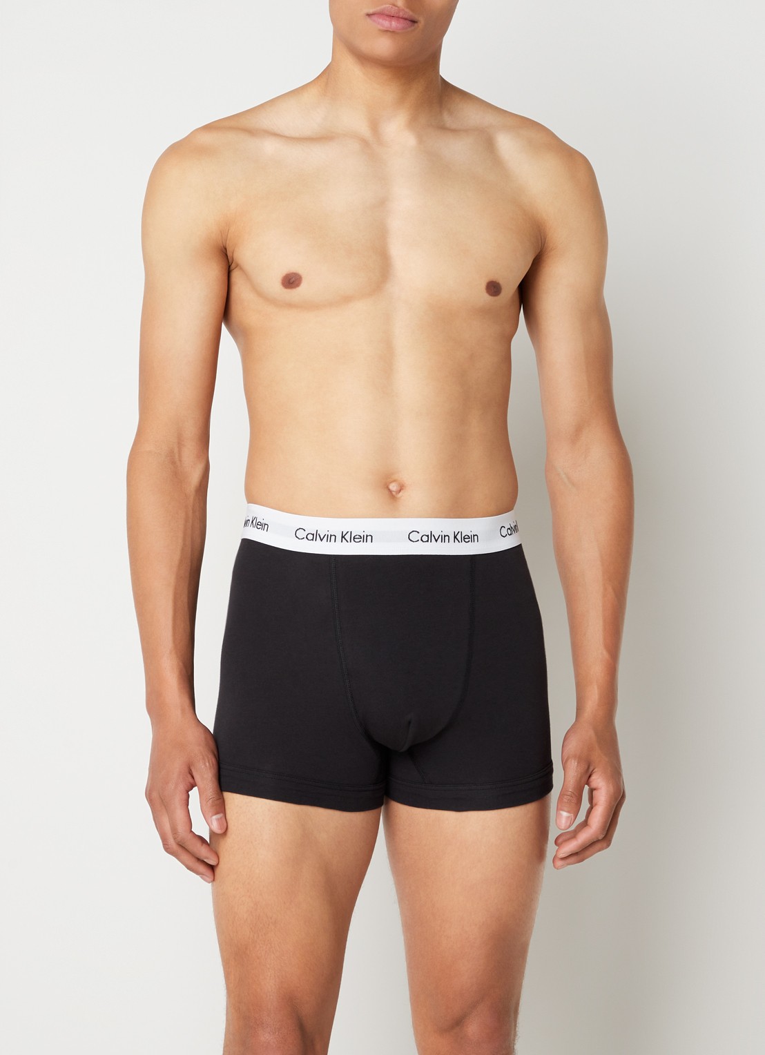 Calvin Klein 3-pack Trunk 2662 boxershorts - voorkant 2 zwart