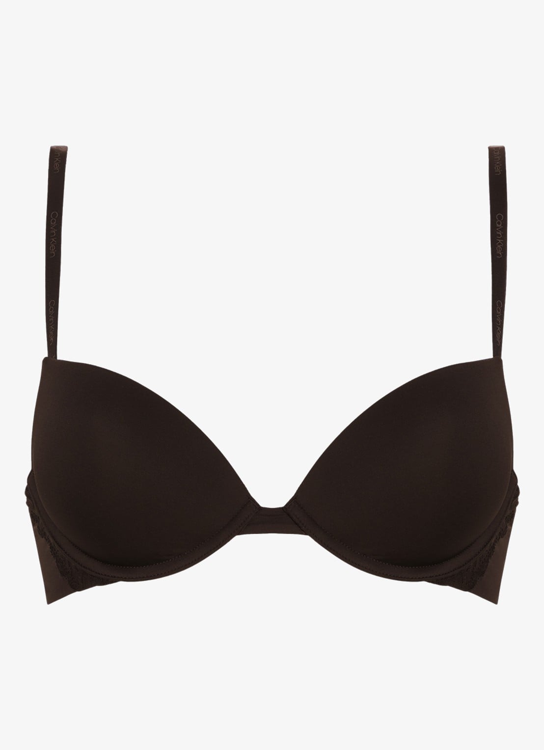 Calvin Klein Attraction plunge push-up bh - voorkant zwart