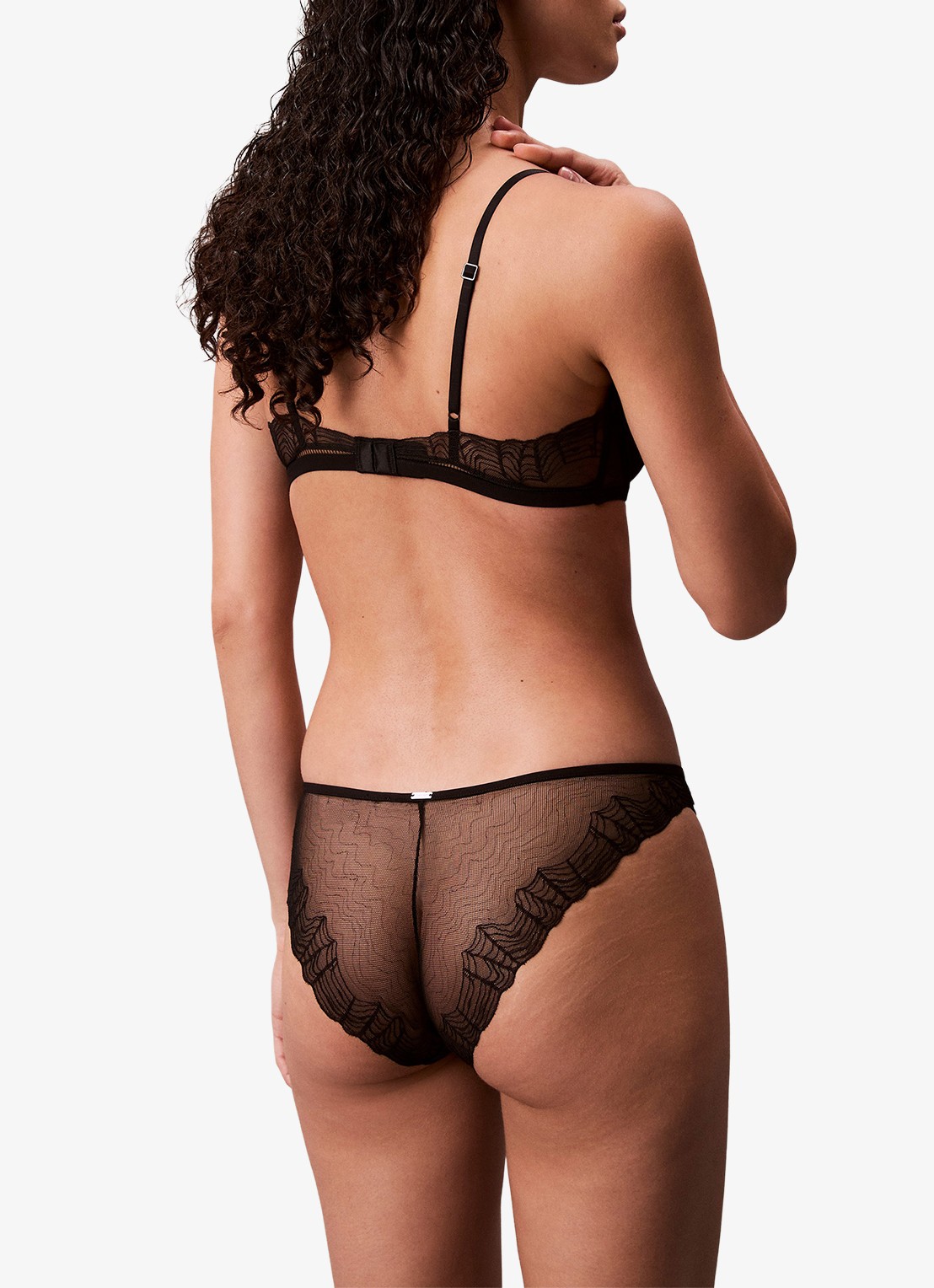 Calvin Klein Balconette bh met kant - achterkant 6 zwart