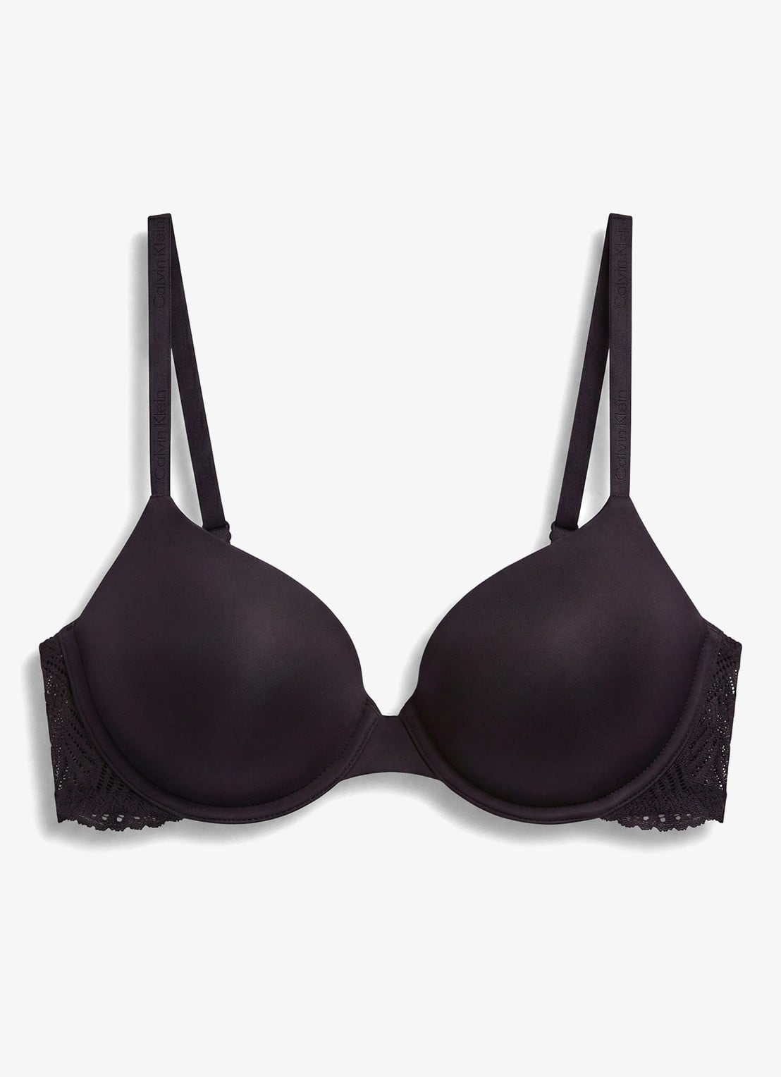 Calvin Klein Beugel bh met kant - voorkant 6 zwart