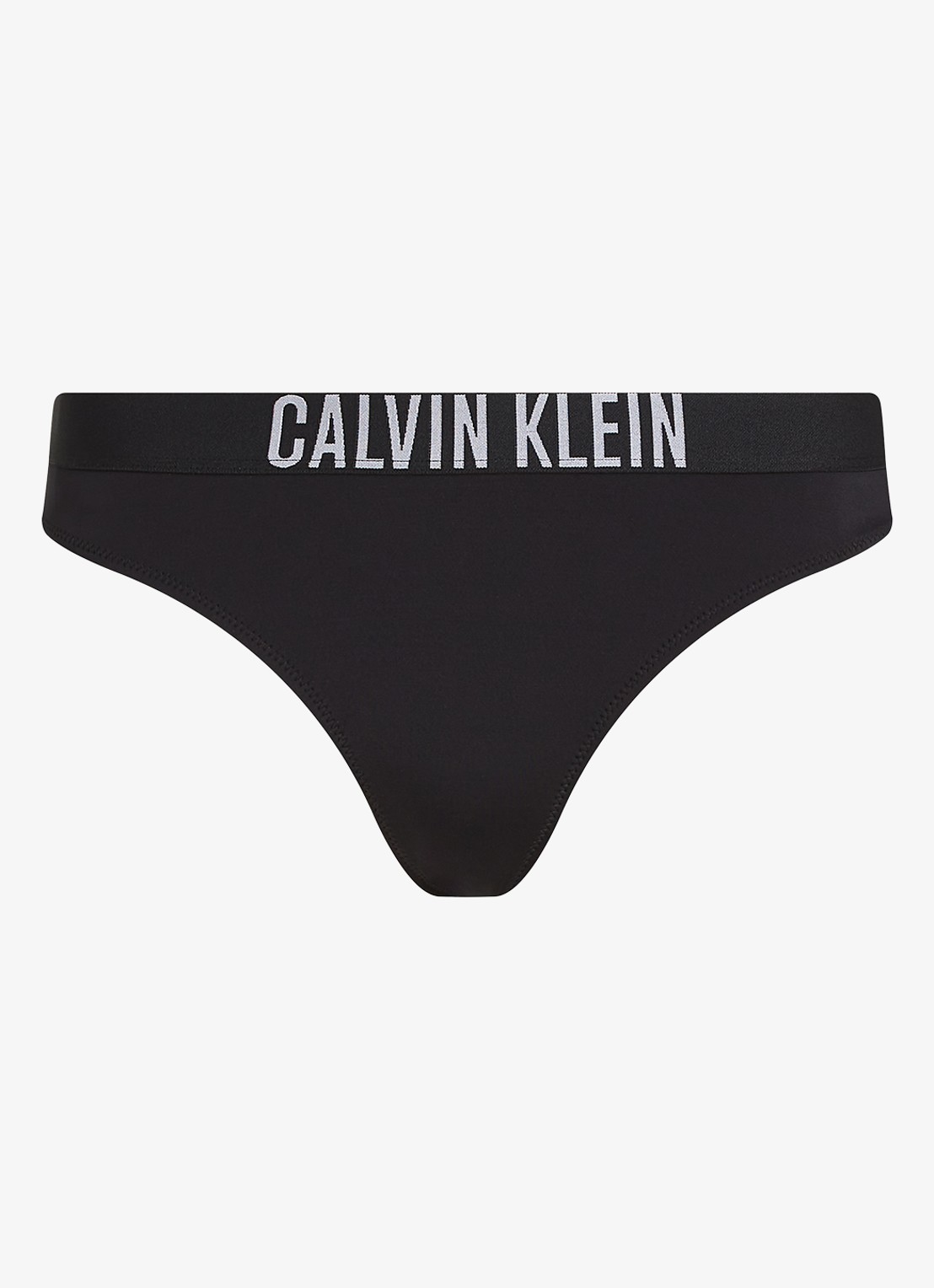 Calvin Klein Bikini slip met logoband - voorkant 5 zwart