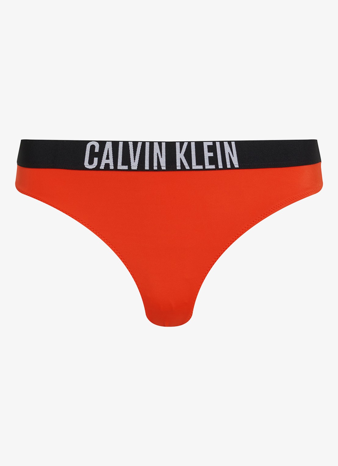 Calvin Klein Bikini slip met logoband - voorkant rood