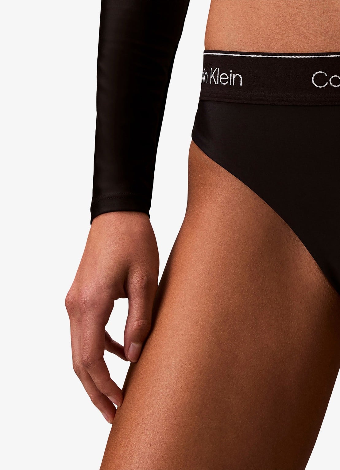 Calvin Klein Bikinislip met logoband - detail 4 zwart