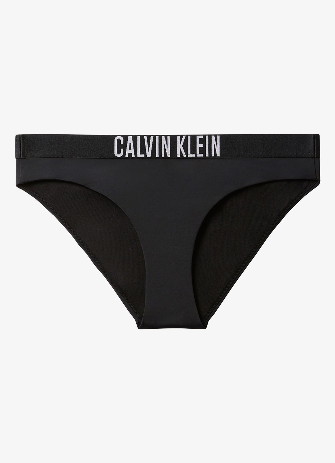 Calvin Klein Bikinislip met logoband - voorkant zwart