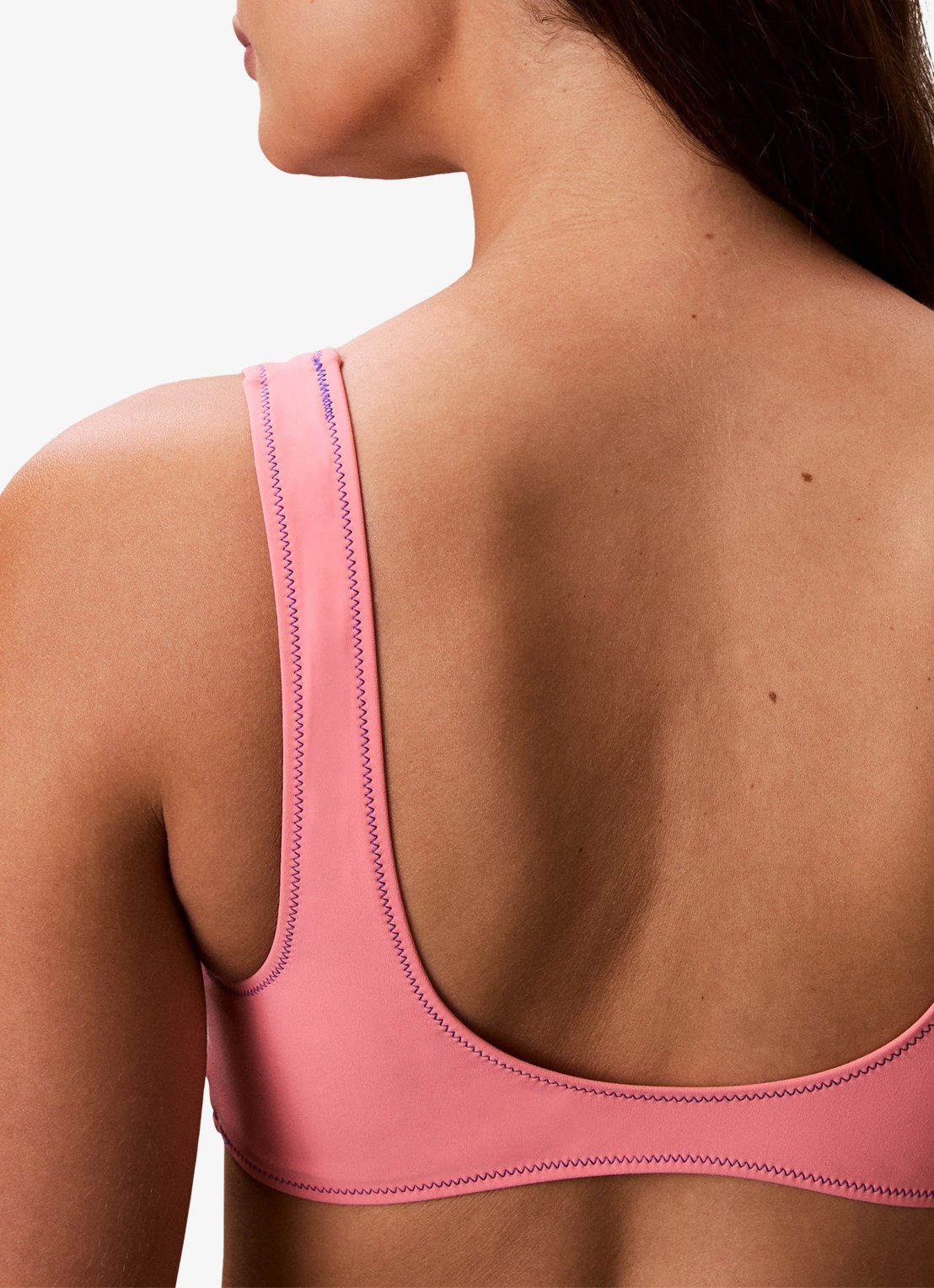 Calvin Klein Bikinitop met logo - detail 4 roze