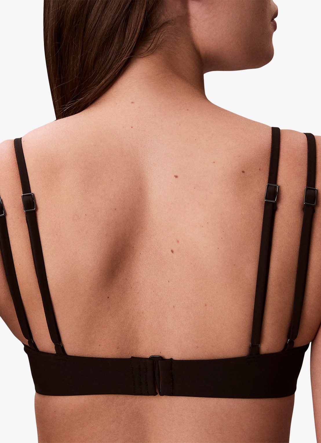 Calvin Klein Bikinitop met logo - achterkant 2 zwart