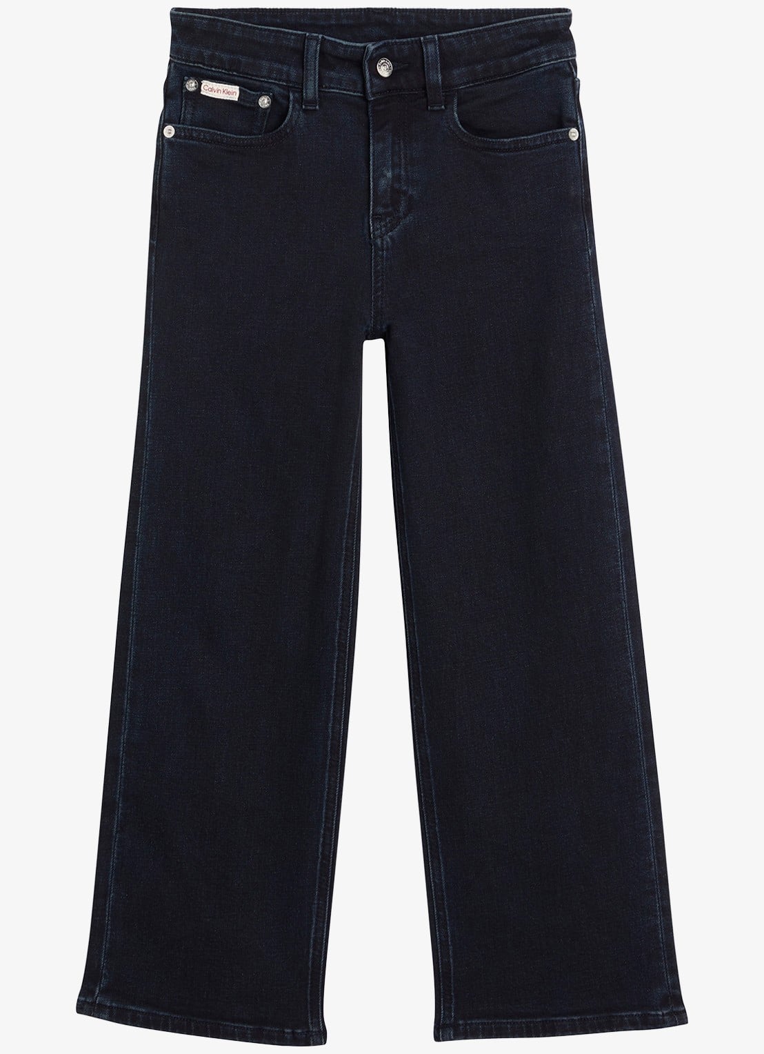 Calvin Klein Black Wash Skater Jeans - voorkant 2 black blue stone wash-1bk /  blauw