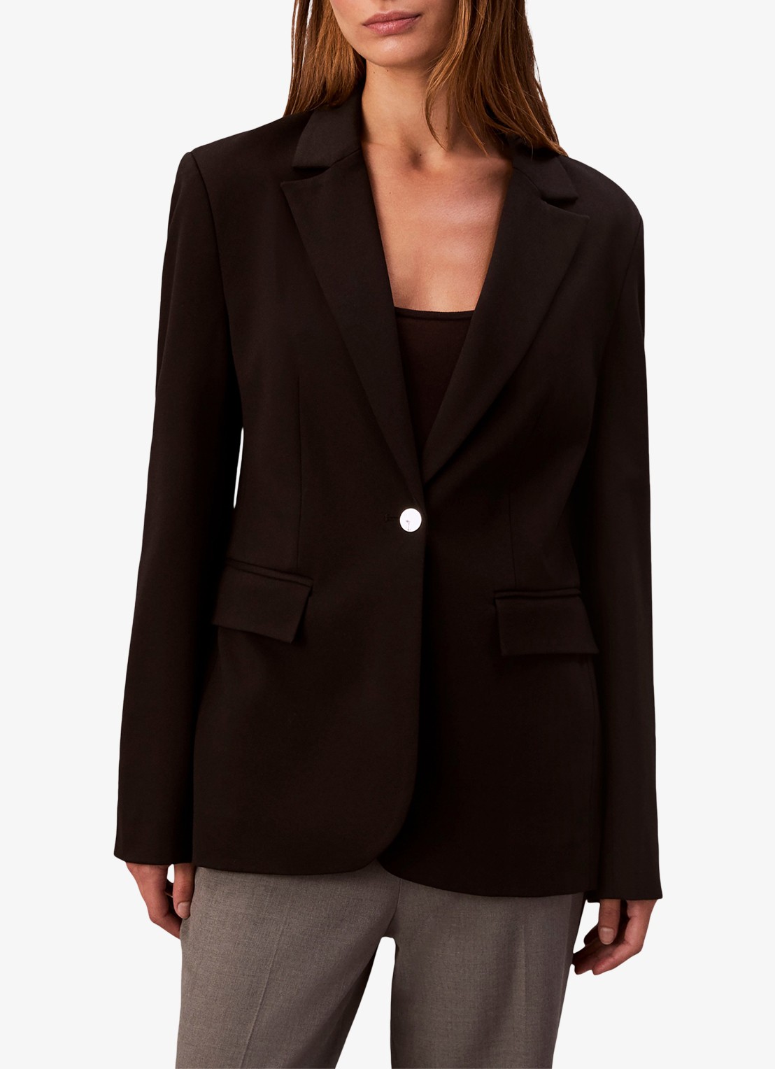 Calvin Klein Blazer met klepzakken - detail 2 zwart