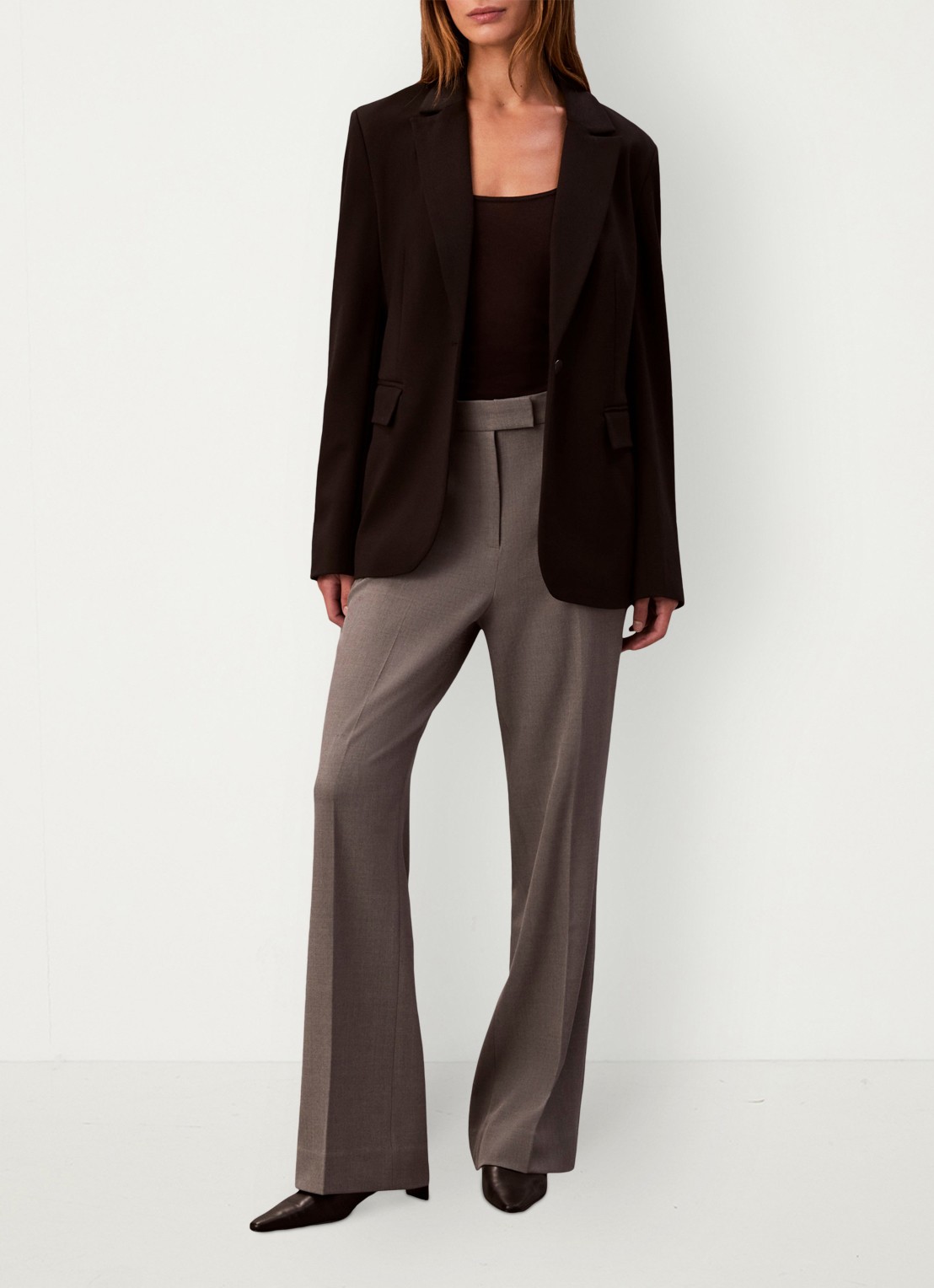 Calvin Klein Blazer met klepzakken - voorkant 6 zwart