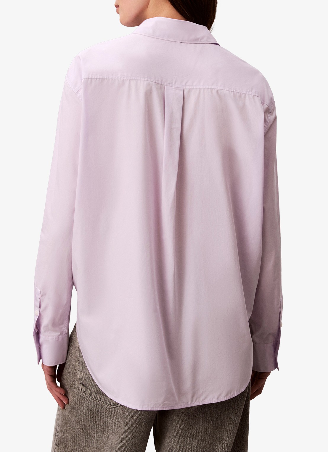 Calvin Klein Blouse met borstzak - achterkant lila