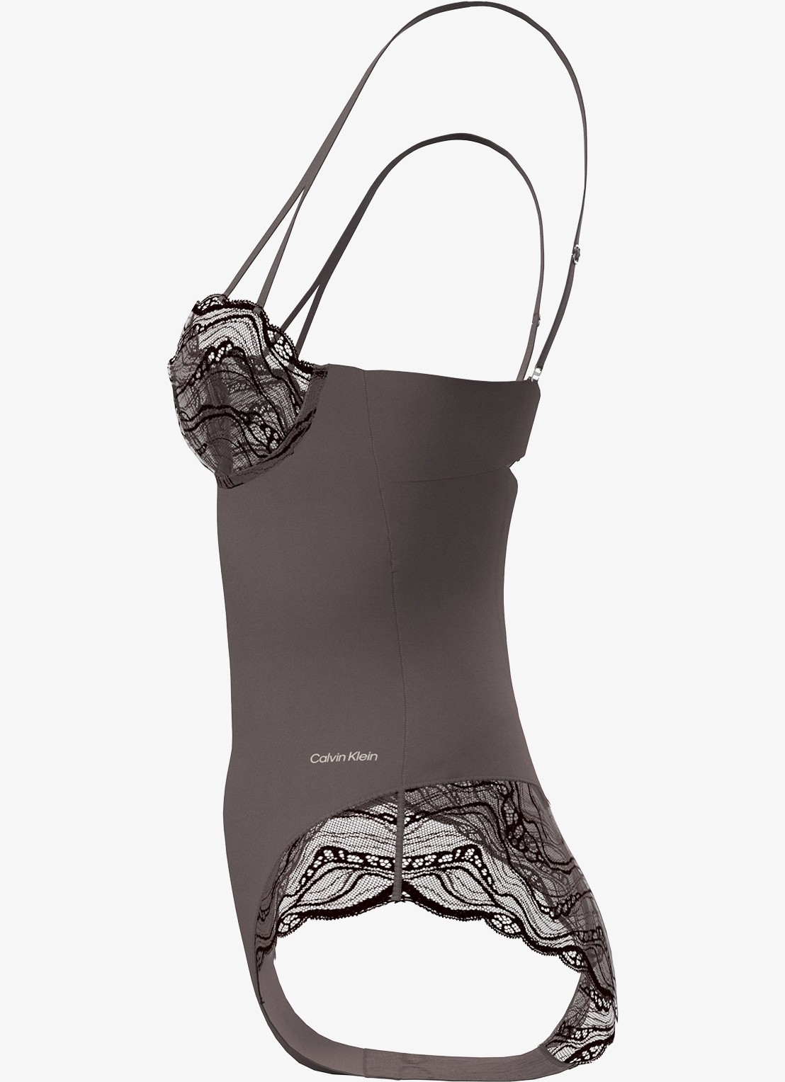 Calvin Klein Bodysuit van kant - detail 2 bruin