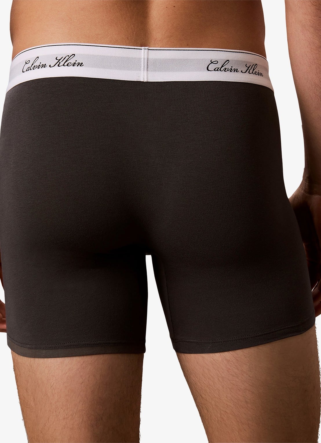 Calvin Klein Boxershort met logoband in 3-pack - detail 3 grijs