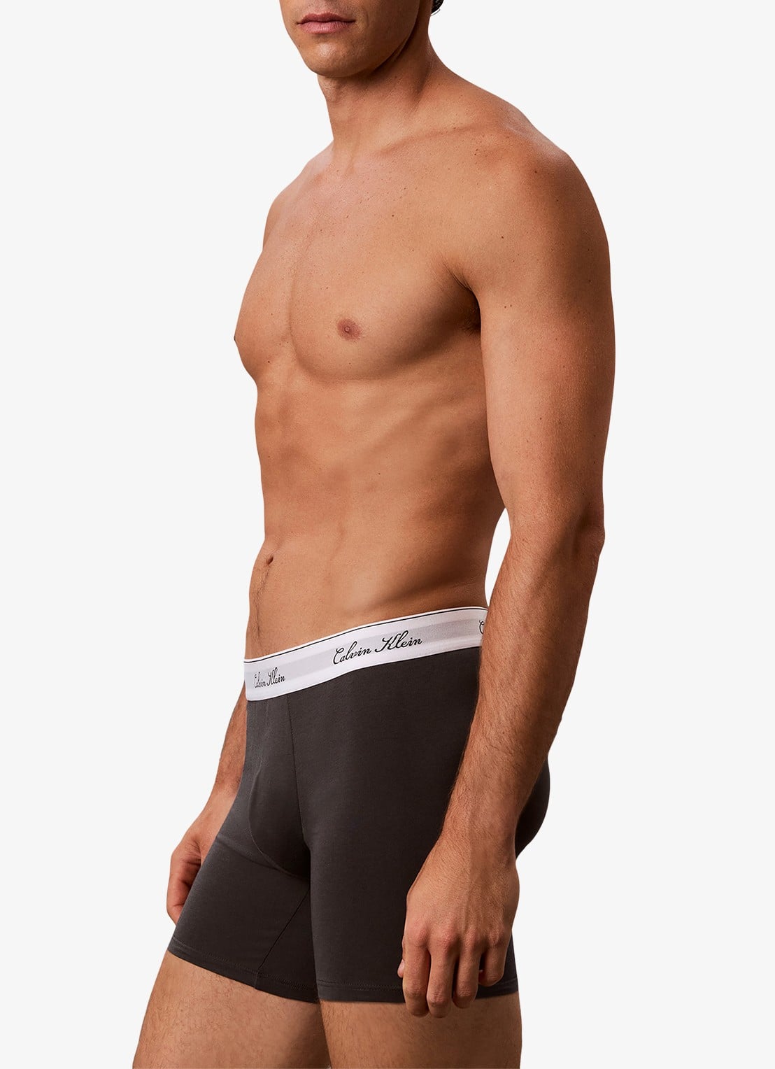Calvin Klein Boxershort met logoband in 3-pack - detail 4 grijs