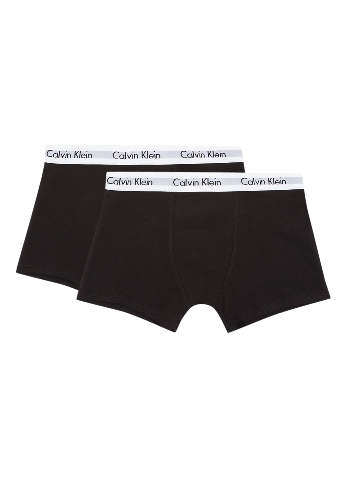 Calvin Klein Boxershorts in uni in 2-pack - voorkant zwart