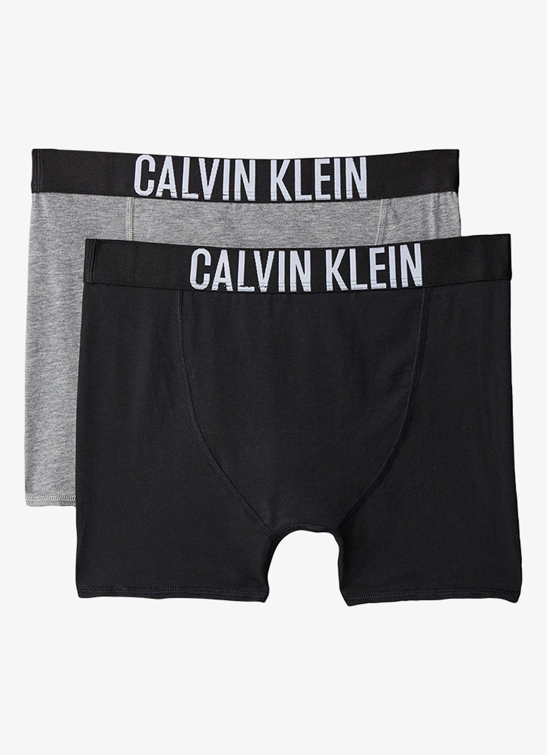 Calvin Klein Boxershorts met logoband in 2-pack - achterkant grijs