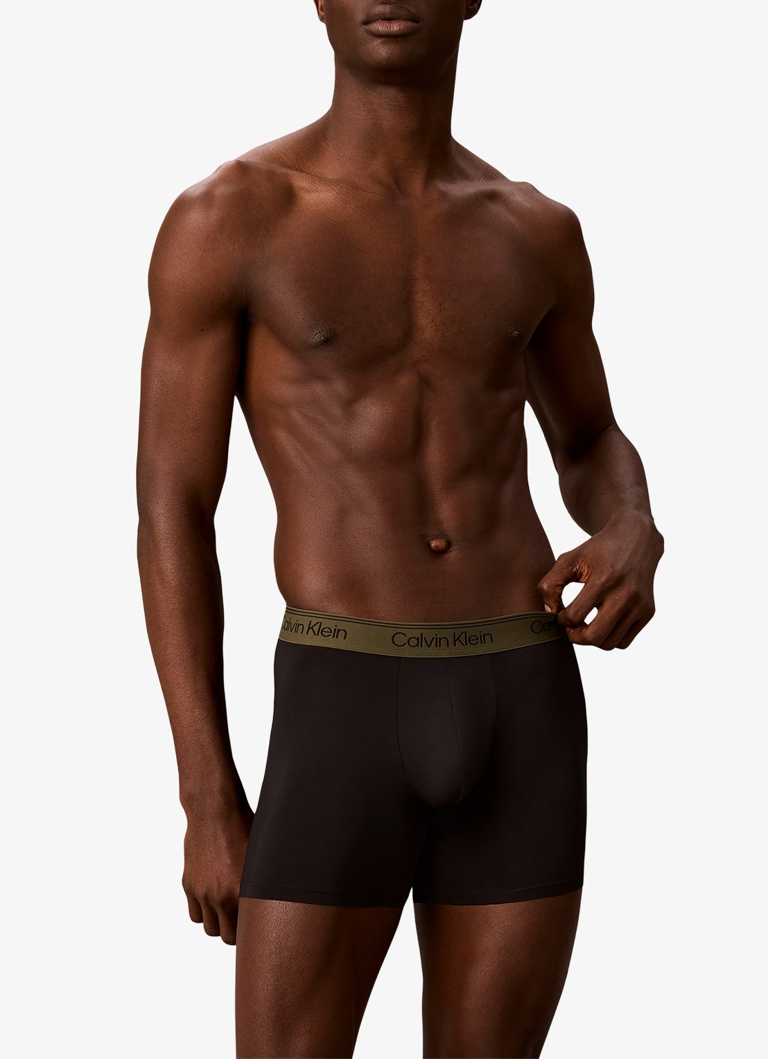 Calvin Klein Boxershorts met logoband in 3-pack - detail 3 bruin