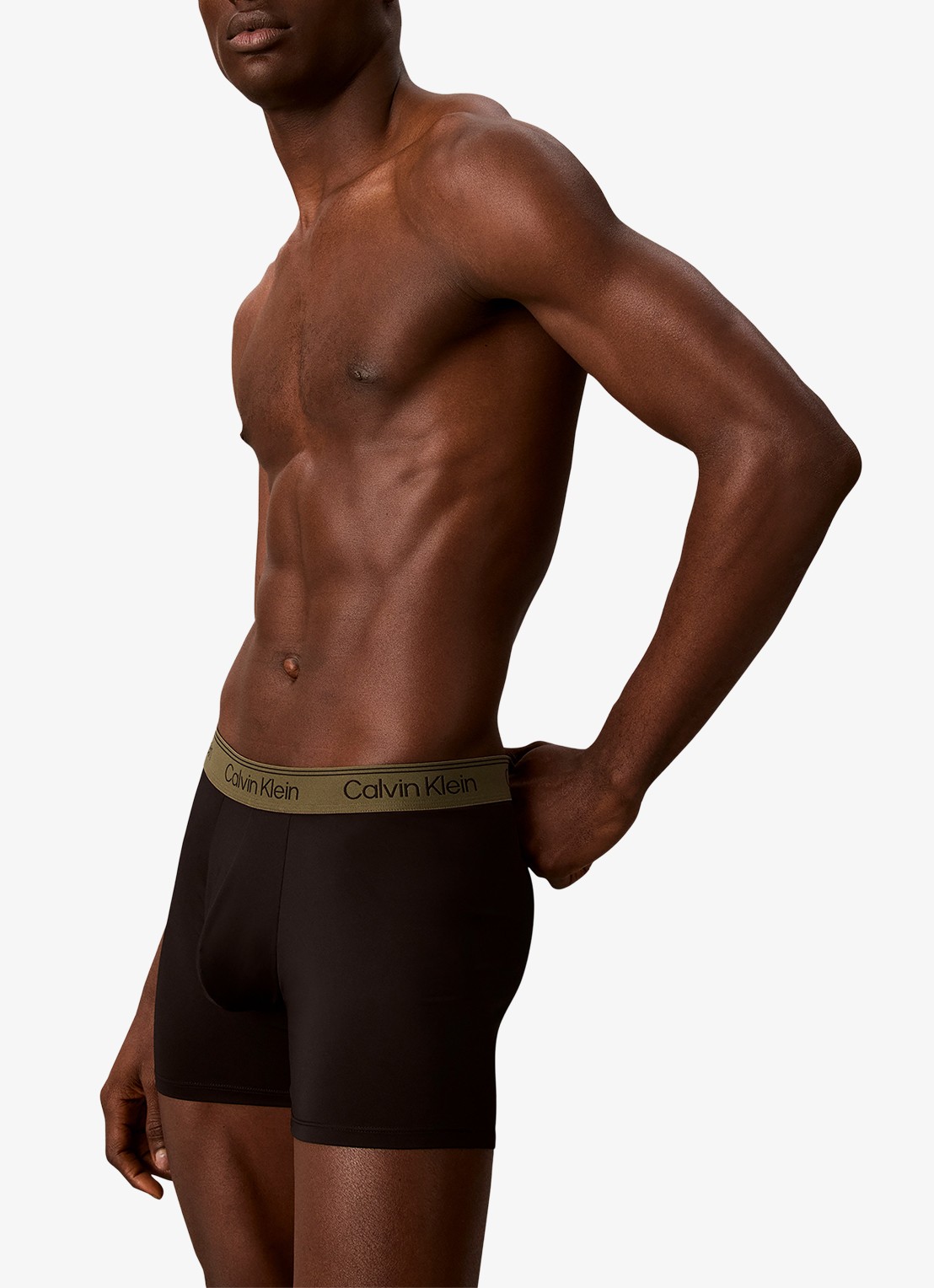 Calvin Klein Boxershorts met logoband in 3-pack - detail 5 bruin