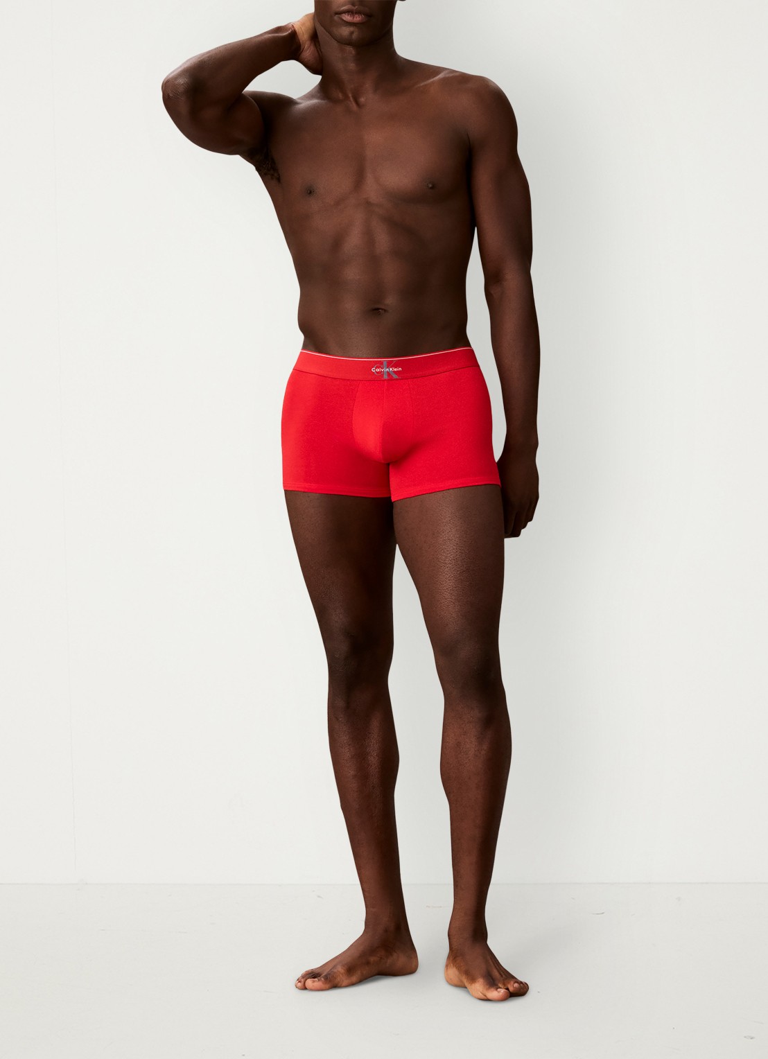 Calvin Klein Boxershorts met logoband in 3-pack - voorkant 5 rood