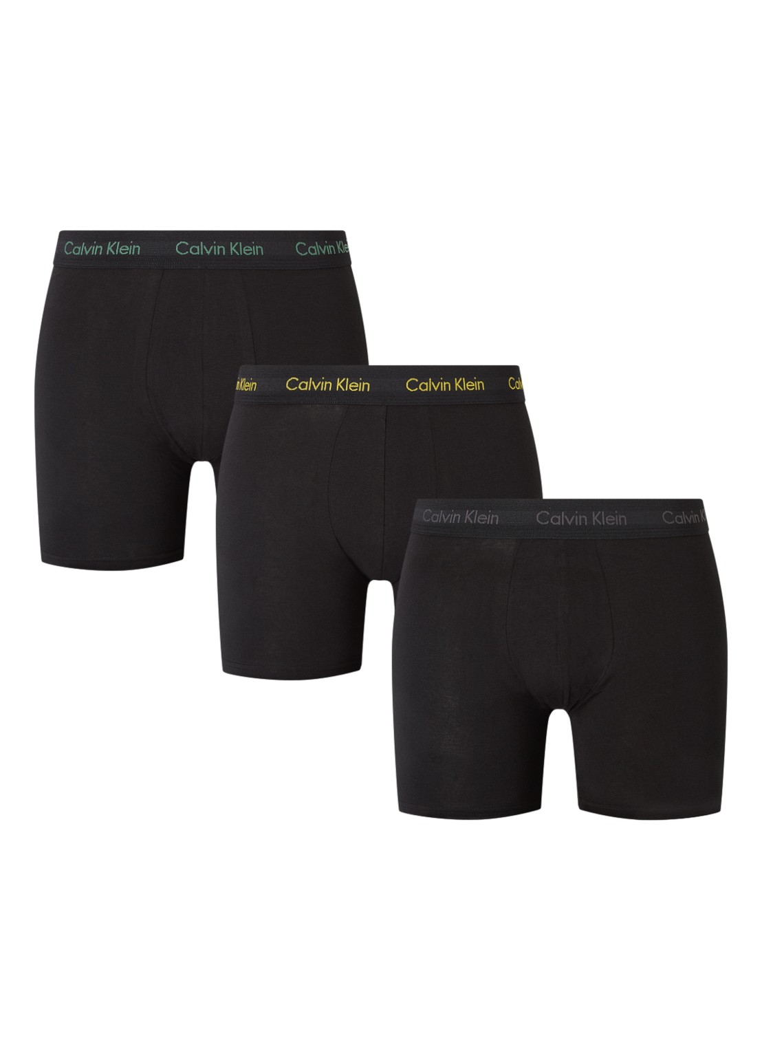 Calvin Klein Boxershorts met logoband in 3-pack - detail 4 zwart
