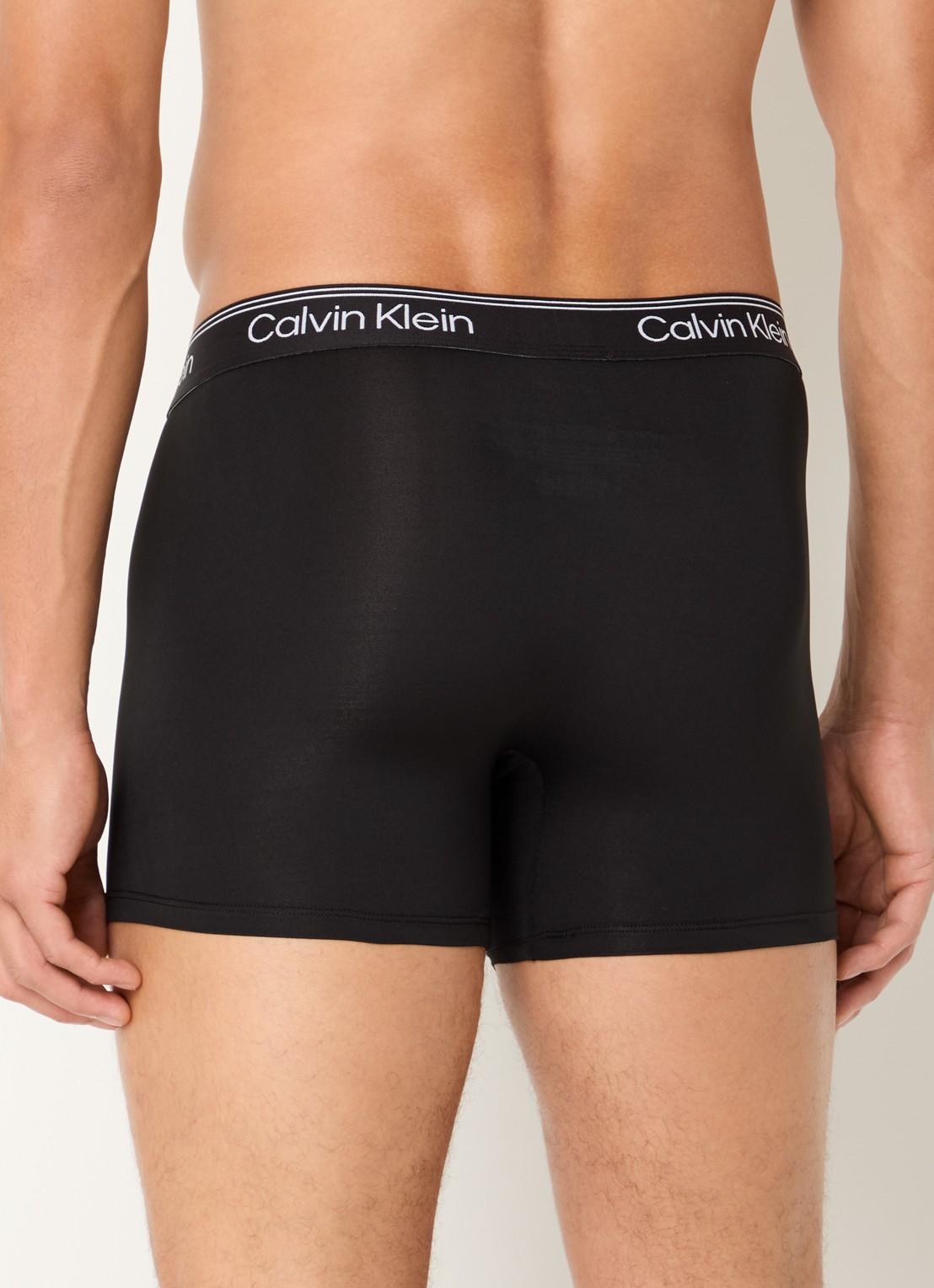 Calvin Klein Boxershorts met logoband in 3-pack - achterkant diepzwart